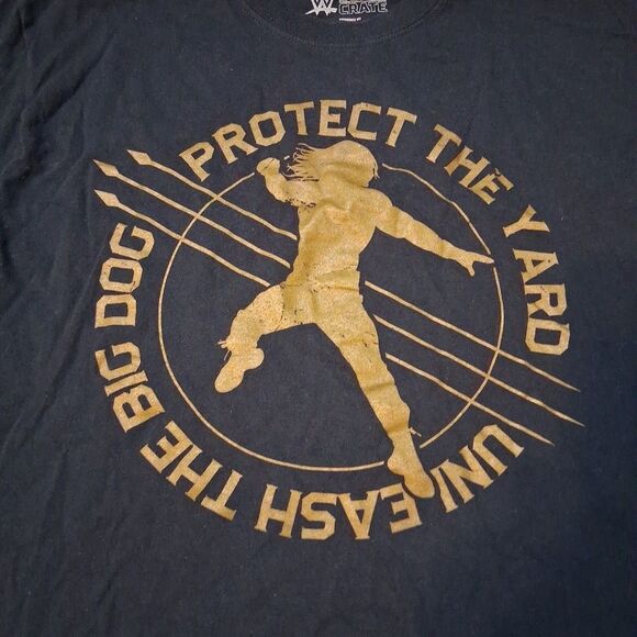 WWE Slam Crate Roman Reigns Protect The Yard T-Shirt  Loot Crate Sz L - Picture 2 of 6